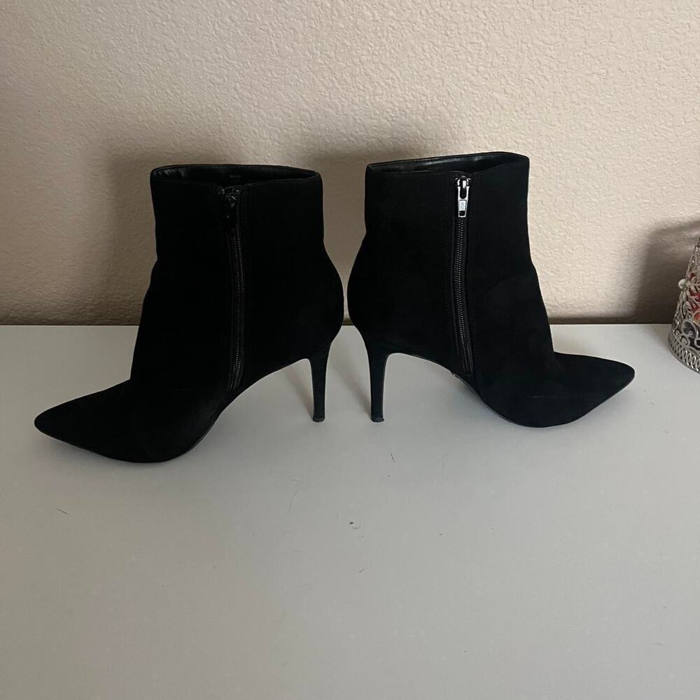 Black suede ankle boots - Picture 2 of 6